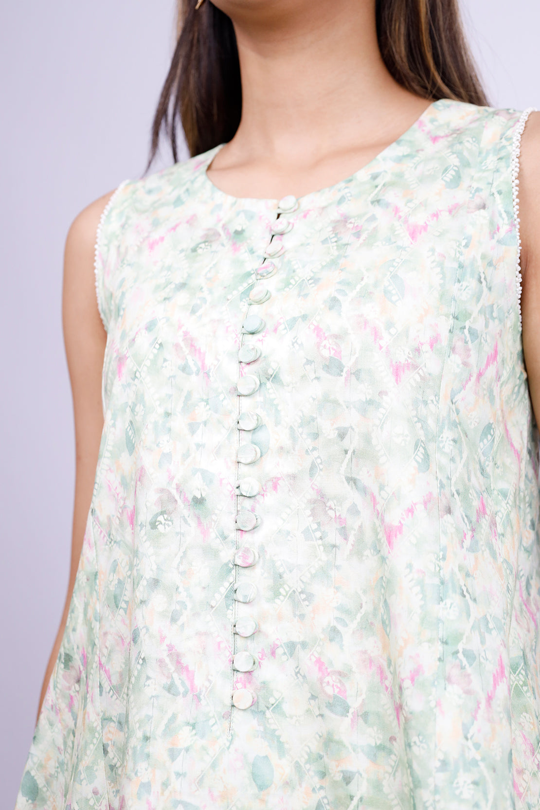 Unstitched Printed Arabic Linen 3 Piece